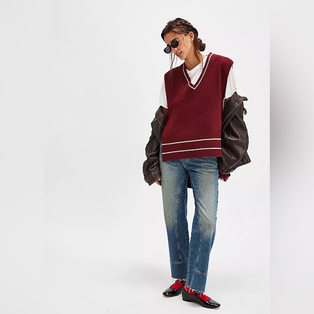 Free People All Star Stripe Poncho